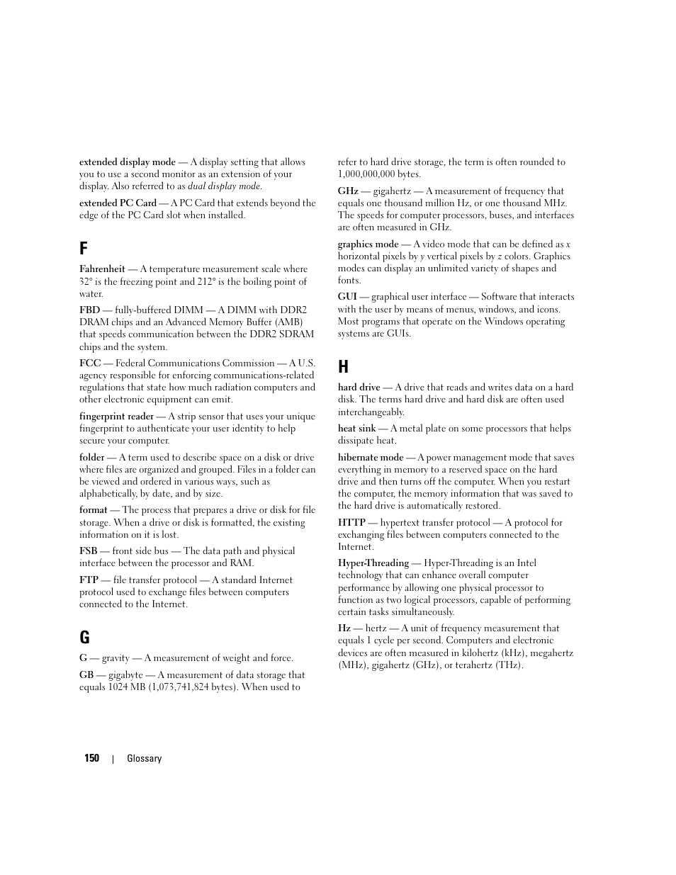 Dell Dimension E520 User Manual | Page 150 / 162