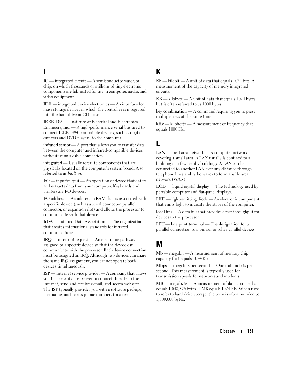 Dell Dimension E520 User Manual | Page 151 / 162