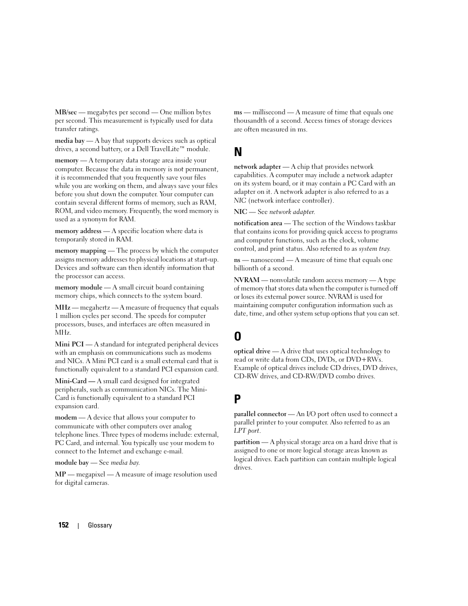 Dell Dimension E520 User Manual | Page 152 / 162