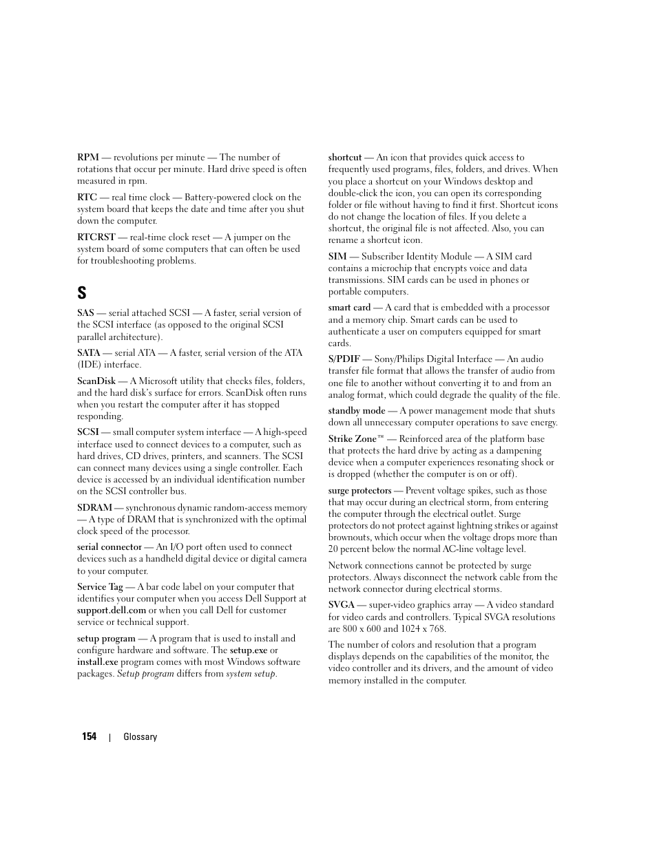 Dell Dimension E520 User Manual | Page 154 / 162