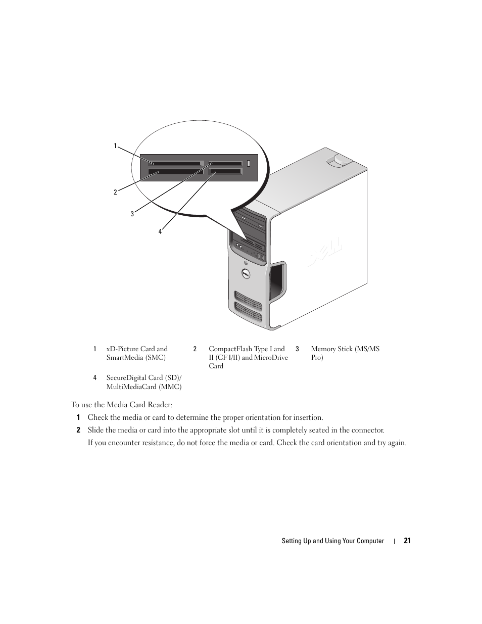 Dell Dimension E520 User Manual | Page 21 / 162