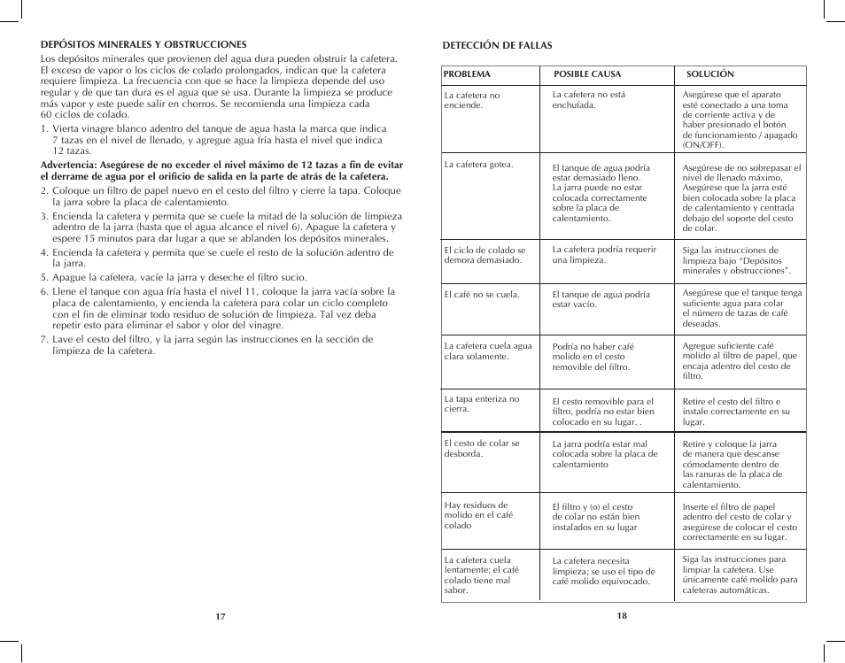 Black & Decker DCM100W User Manual | Page 10 / 19