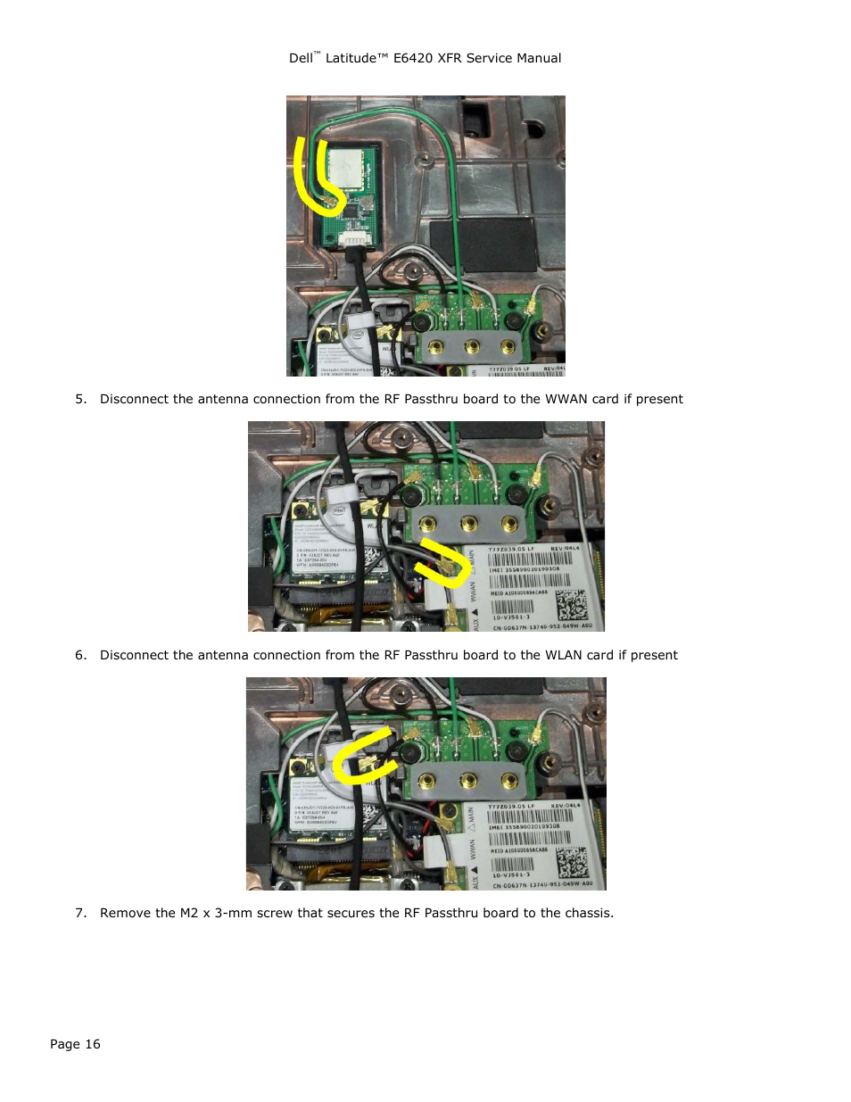 Dell Latitude E6420 XFR (Early 2011) User Manual | Page 16 / 81
