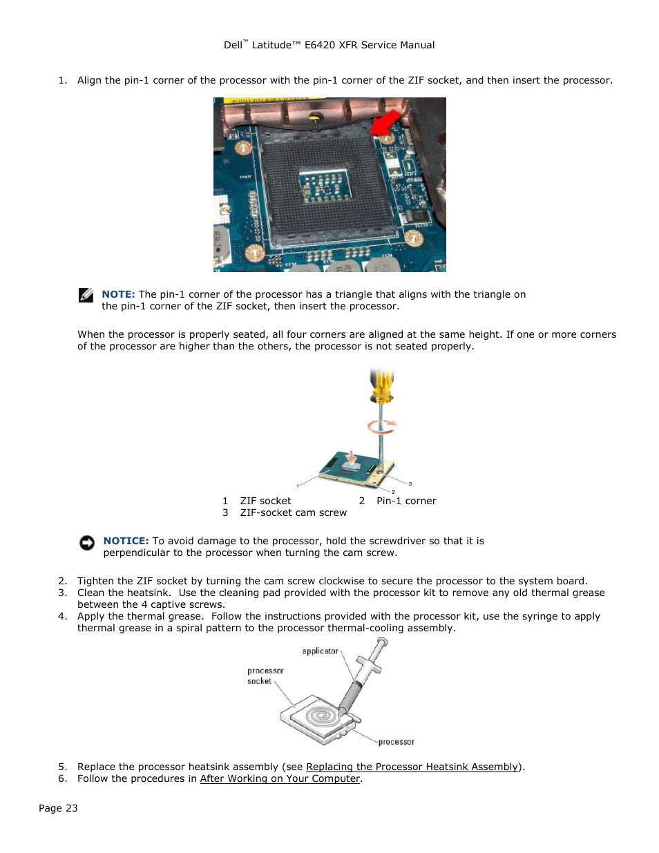 Dell Latitude E6420 XFR (Early 2011) User Manual | Page 23 / 81