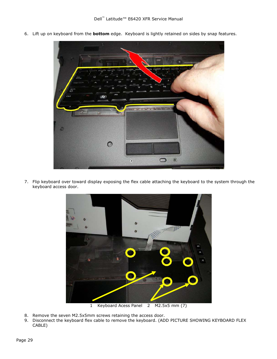 Dell Latitude E6420 XFR (Early 2011) User Manual | Page 29 / 81