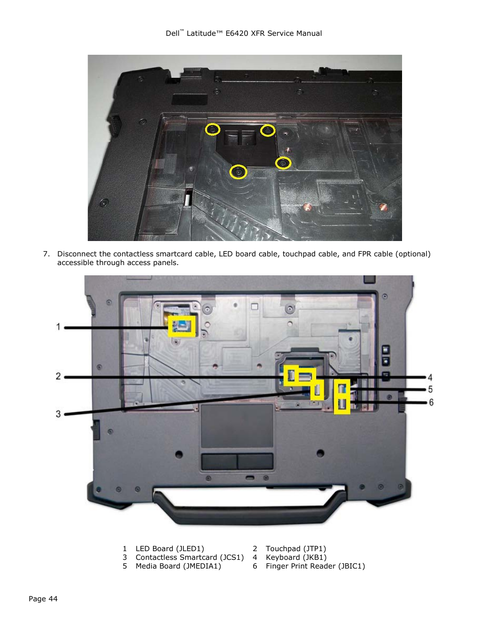 Dell Latitude E6420 XFR (Early 2011) User Manual | Page 44 / 81