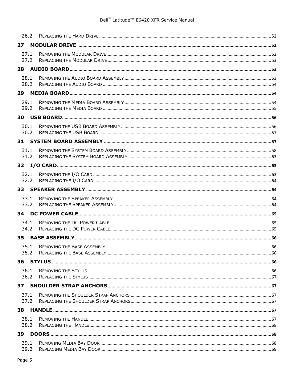 Dell Latitude E6420 XFR (Early 2011) User Manual | Page 5 / 81