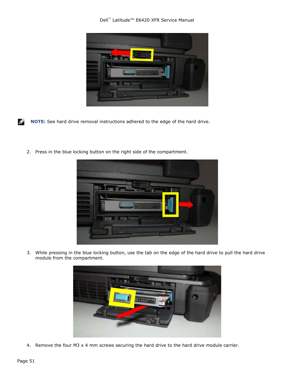 Dell Latitude E6420 XFR (Early 2011) User Manual | Page 51 / 81