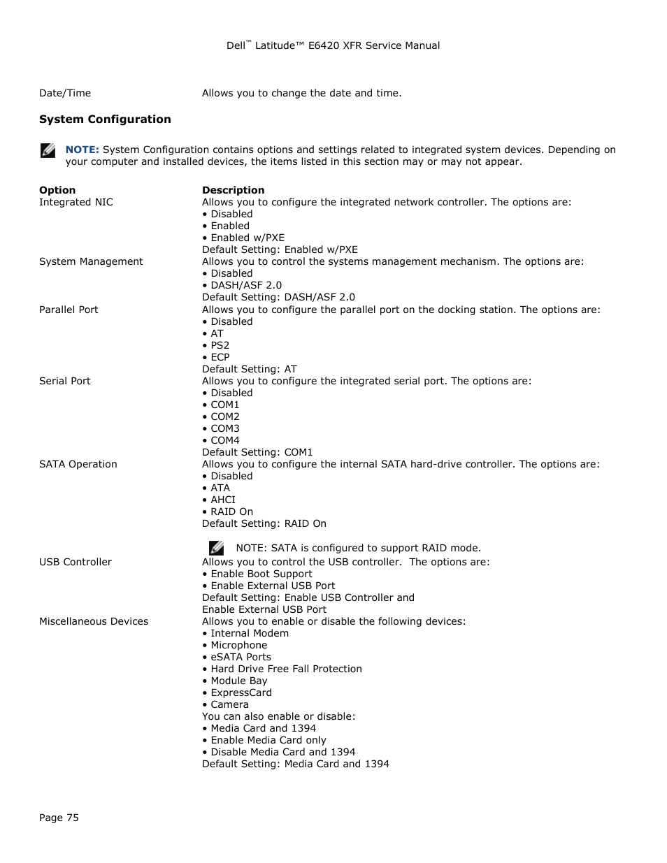 Dell Latitude E6420 XFR (Early 2011) User Manual | Page 75 / 81