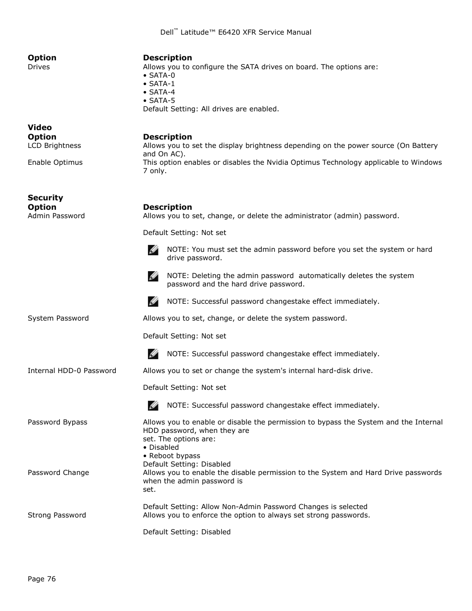 Dell Latitude E6420 XFR (Early 2011) User Manual | Page 76 / 81