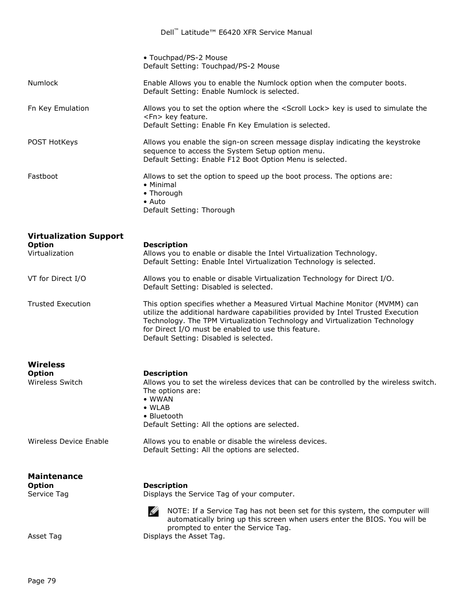 Dell Latitude E6420 XFR (Early 2011) User Manual | Page 79 / 81