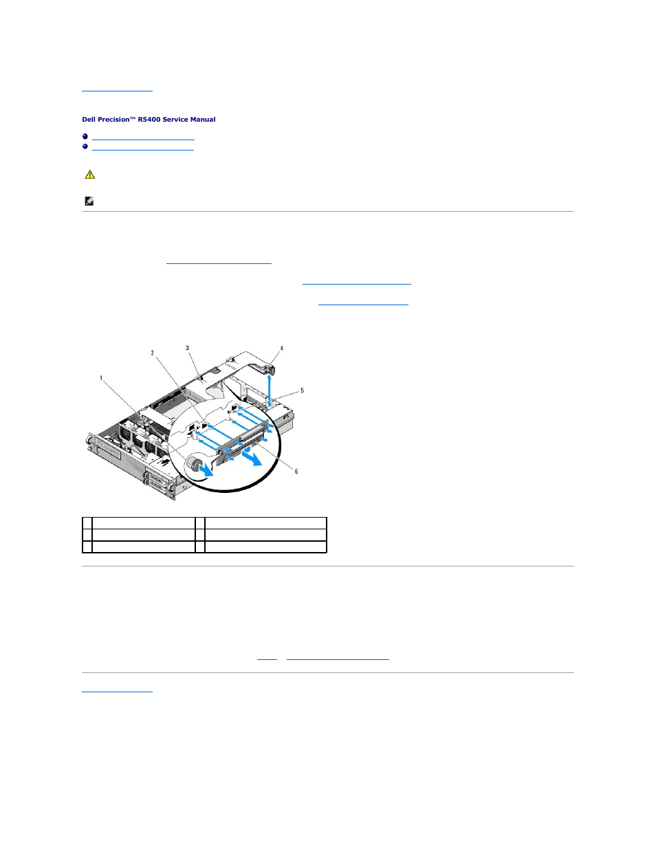Expansion-card riser board, Removing the center riser board, Replacing the center riser board | Dell Precision R5400 (Mid 2008) User Manual | Page 41 / 64