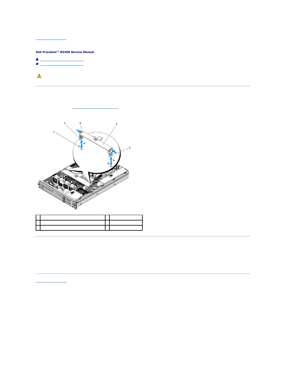 Mid-support brace, Removing the mid-support brace, Replacing the mid-support brace | Dell Precision R5400 (Mid 2008) User Manual | Page 7 / 64