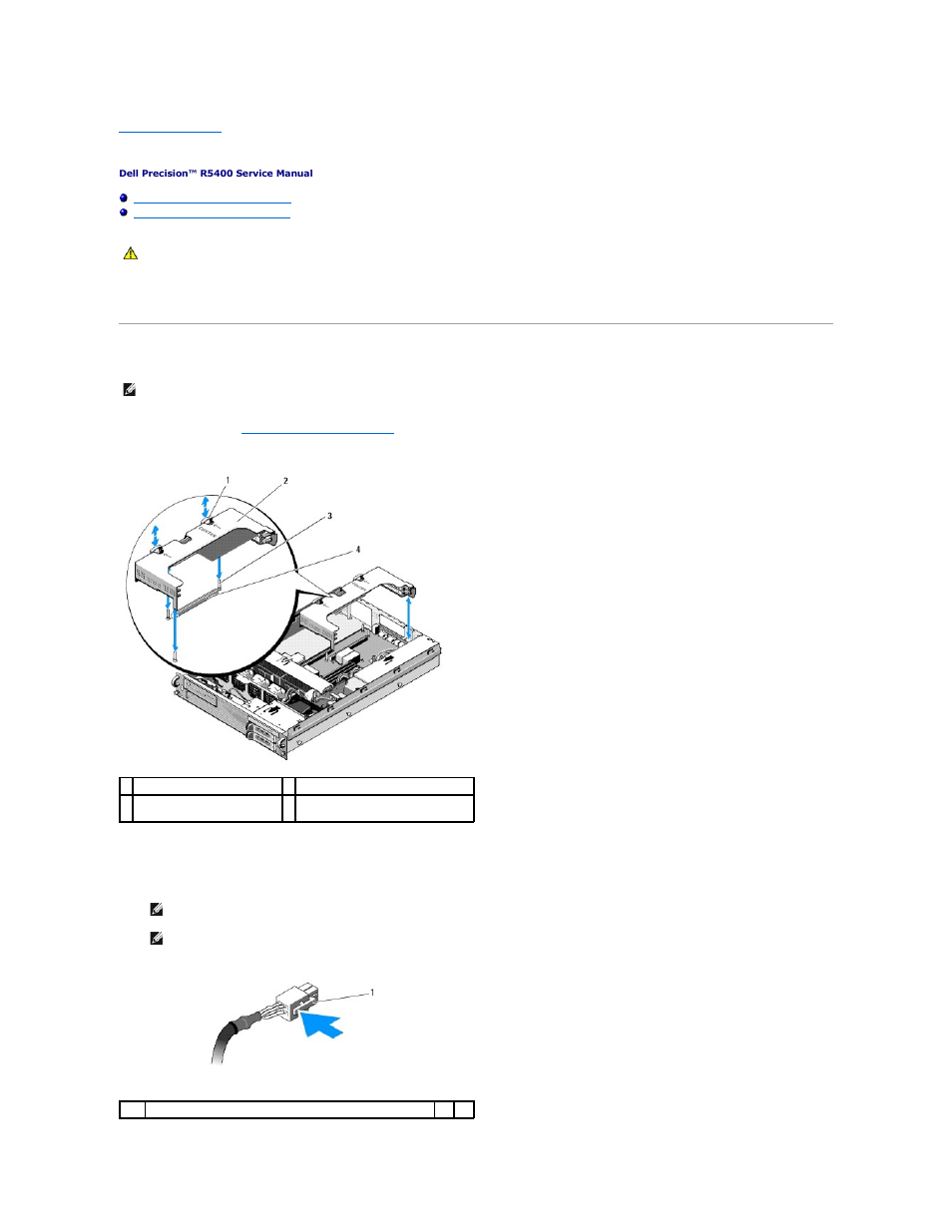 Expansion-card cages, Removing an expansion-card cage | Dell Precision R5400 (Mid 2008) User Manual | Page 8 / 64