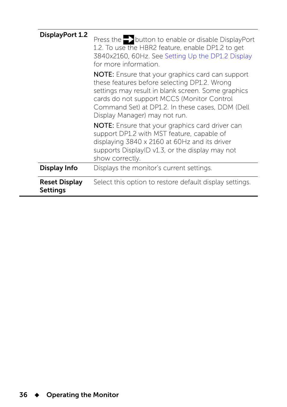 Dell UP2414Q Monitor User Manual | Page 36 / 74