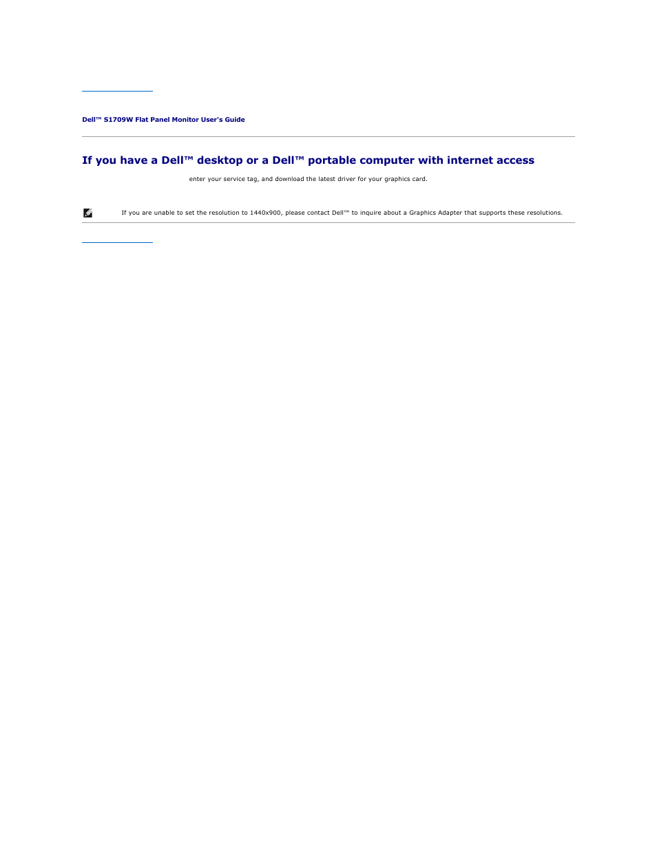 Setting up your monitor | Dell S1709WFP Monitor User Manual | Page 10 / 27