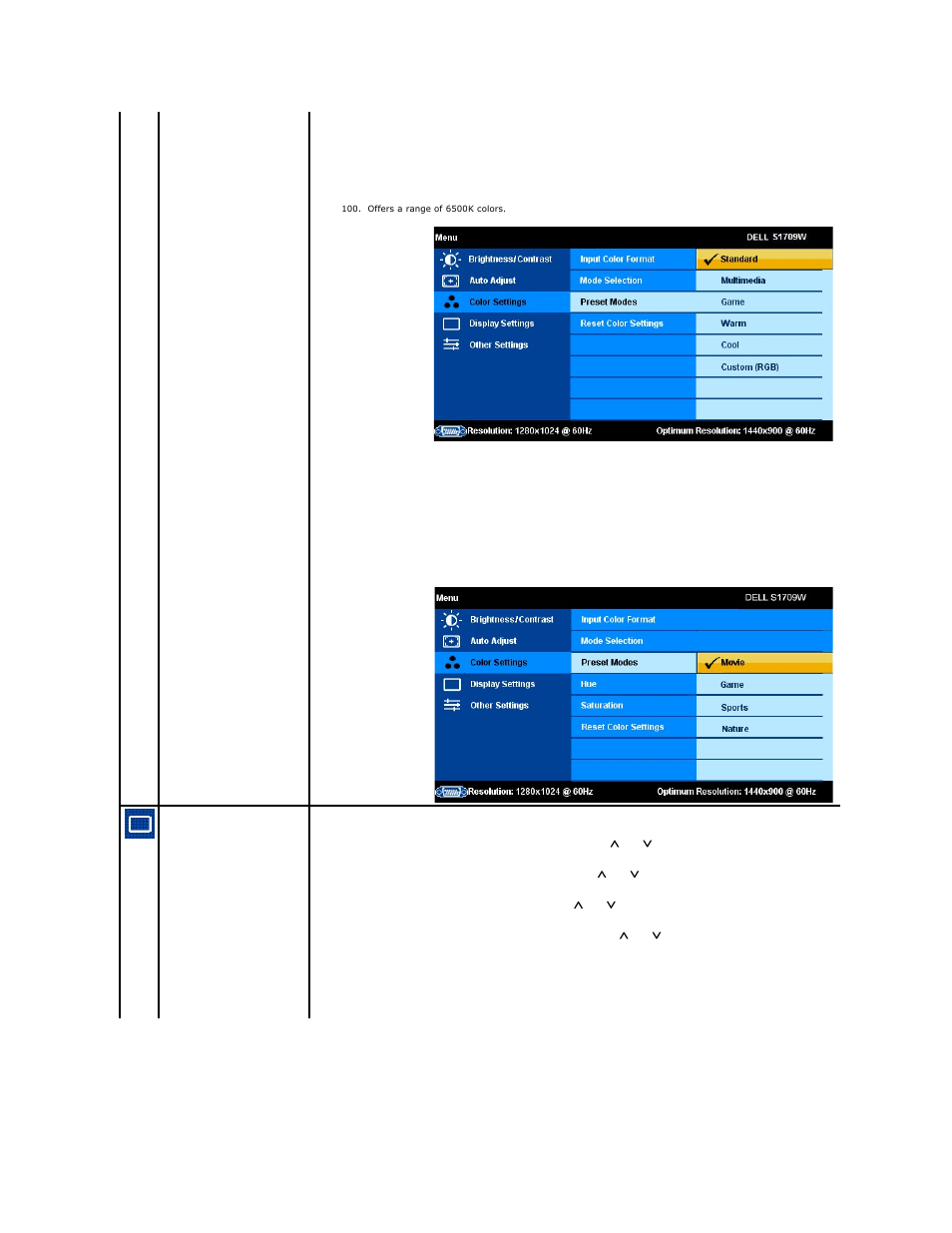 Dell S1709WFP Monitor User Manual | Page 15 / 27