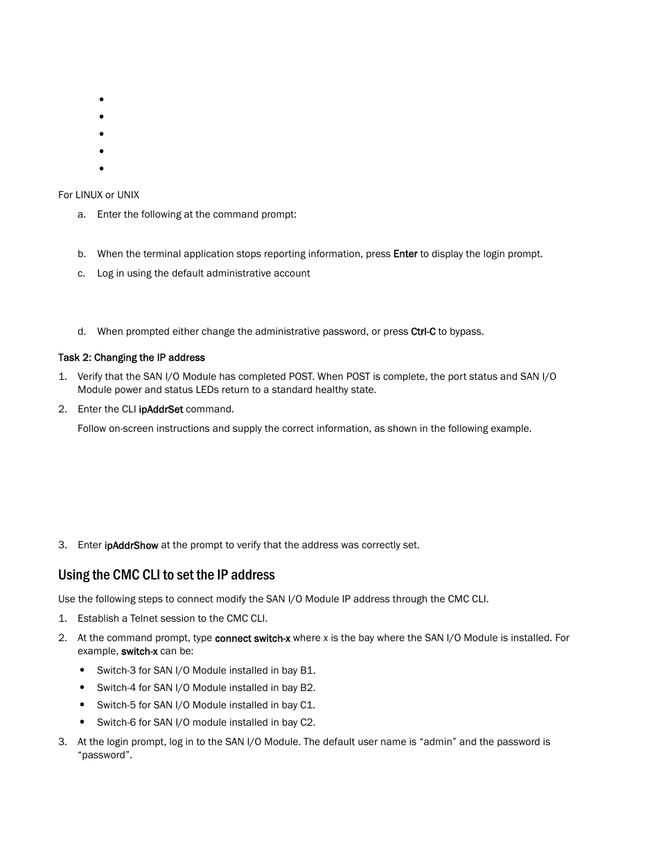 Using the cmc cli to set the ip address | Dell POWEREDGE M1000E User Manual | Page 6 / 14