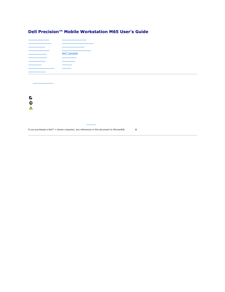 Dell Precision M65 User Manual | 100 pages