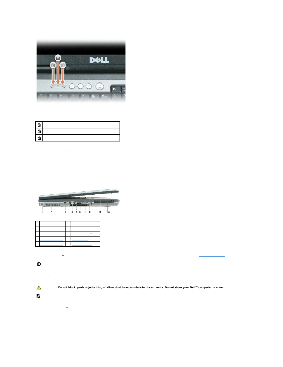 Left side view, Volume control buttons, Mute button | Dell Precision M65 User Manual | Page 4 / 100