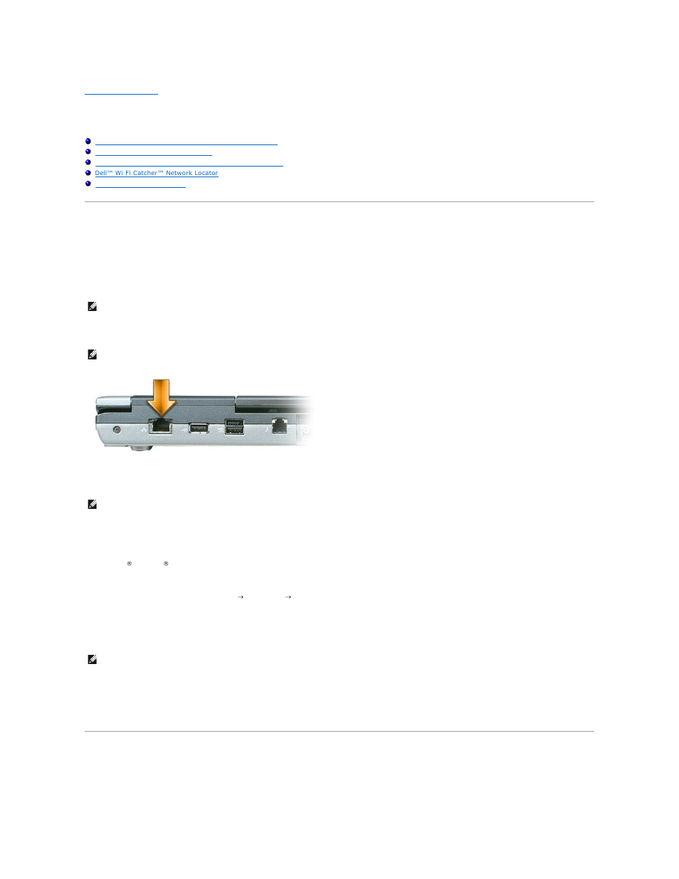 Using networks, Wireless local area network (wlan), Network setup wizard | Dell Precision M65 User Manual | Page 48 / 100