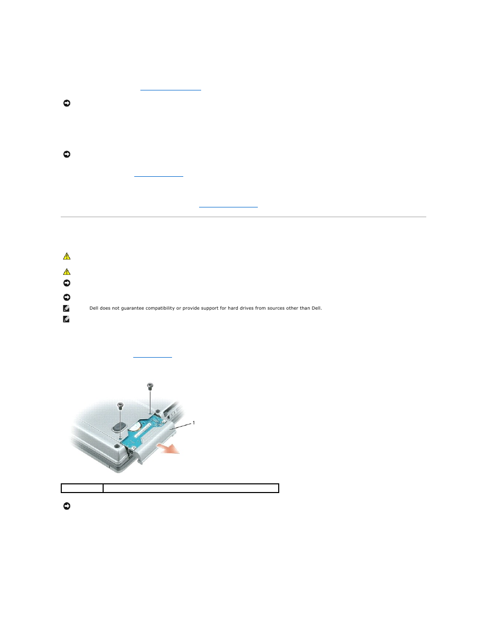 Hard drive | Dell Precision M65 User Manual | Page 55 / 100