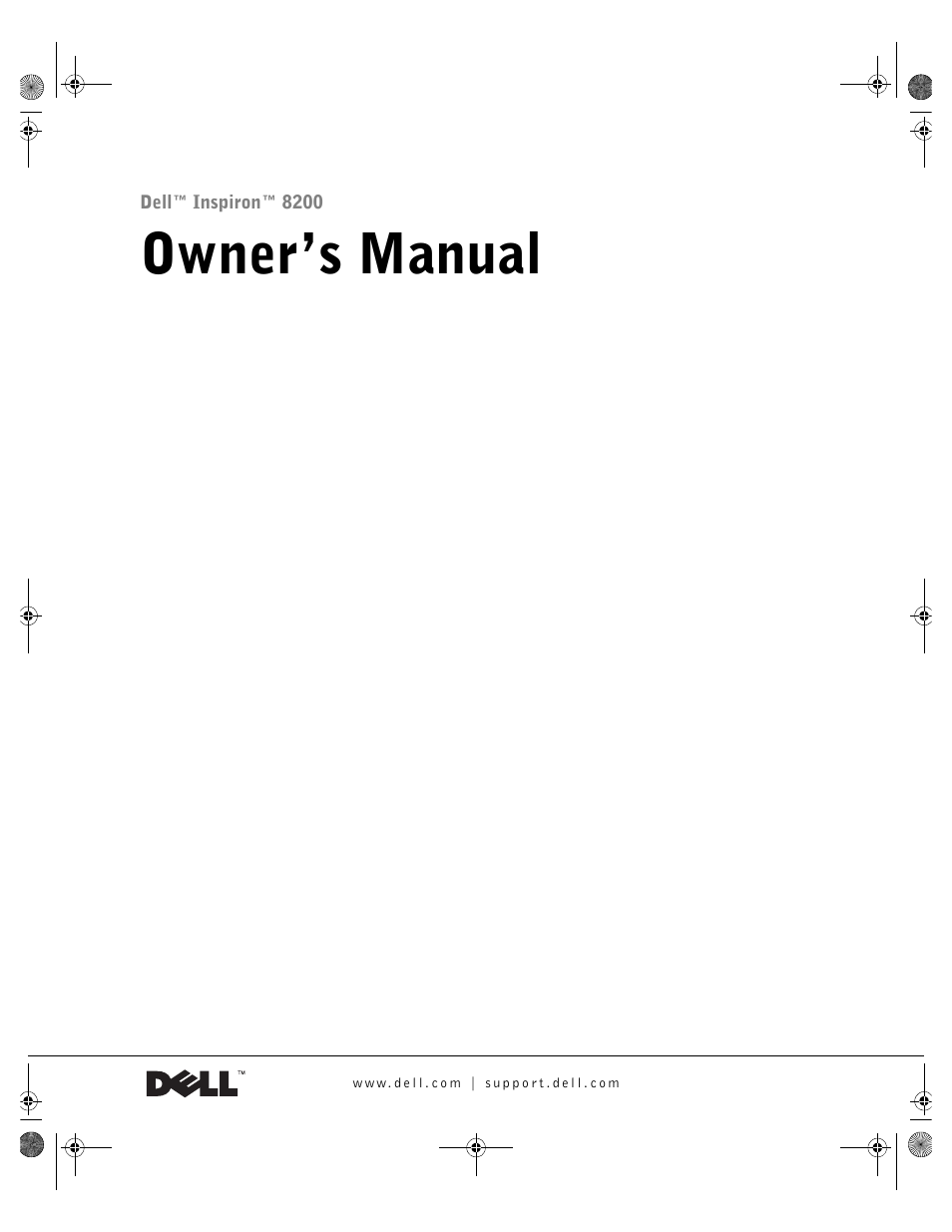 Dell Inspiron 8200 User Manual | 162 pages