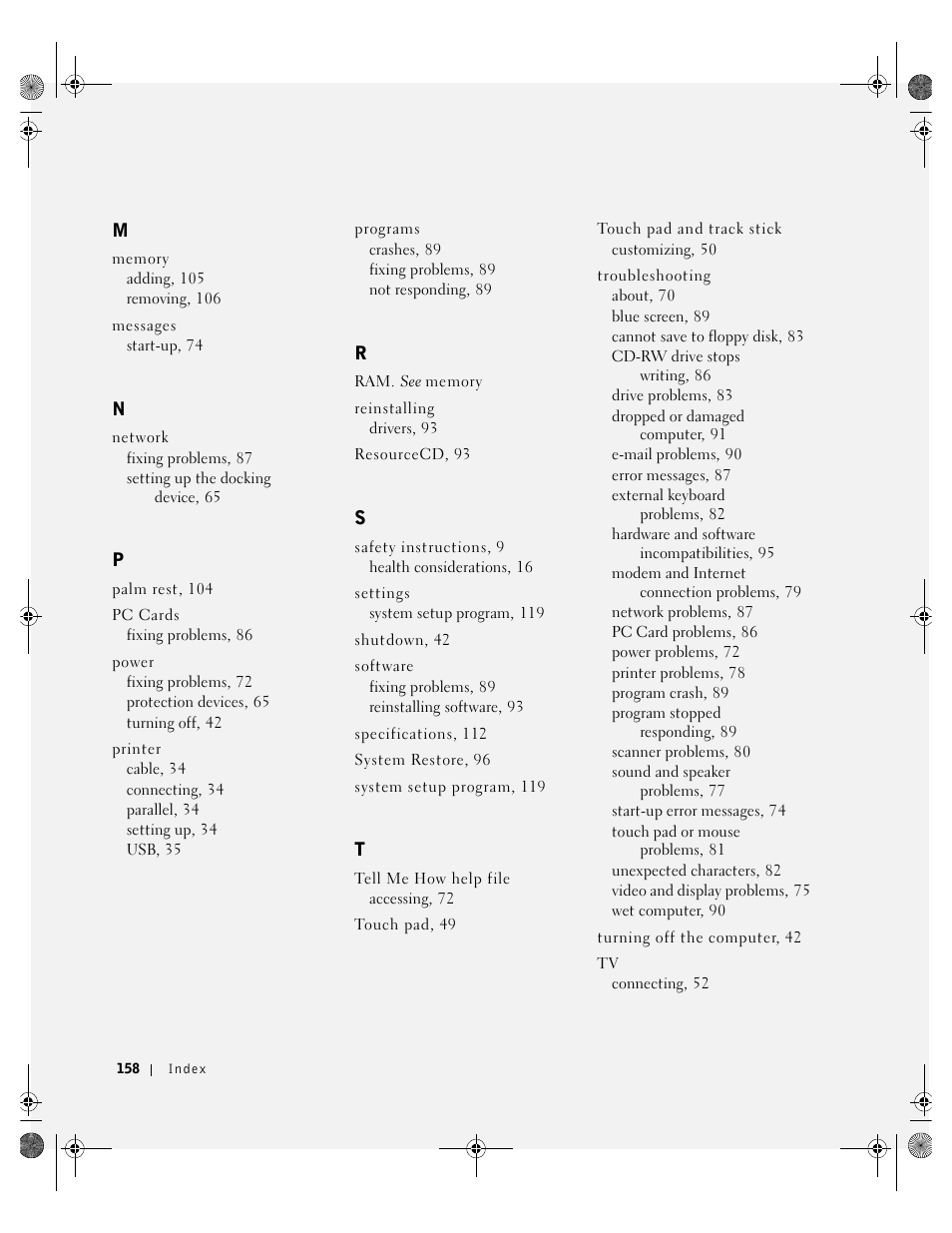 Dell Inspiron 8200 User Manual | Page 158 / 162