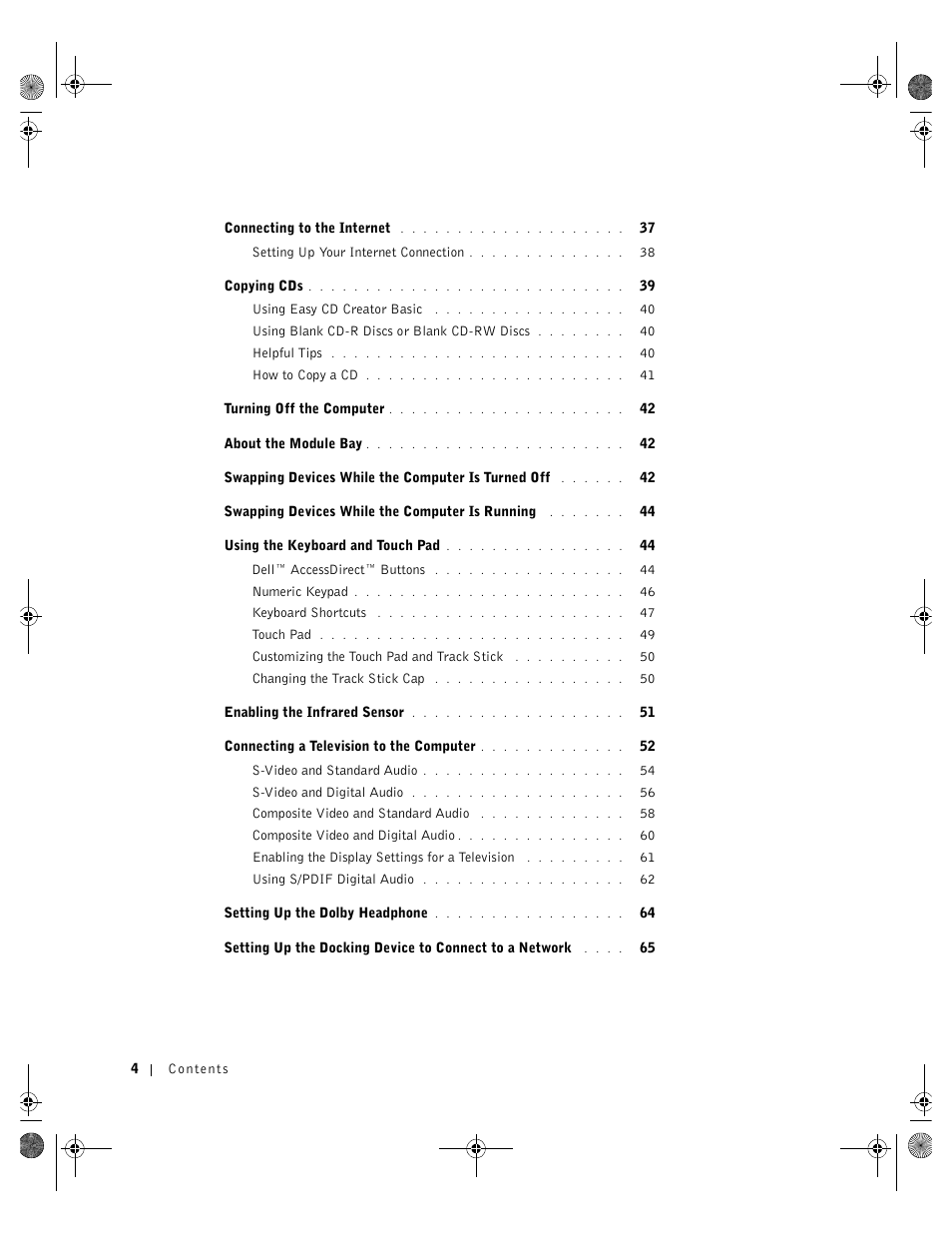 Dell Inspiron 8200 User Manual | Page 4 / 162