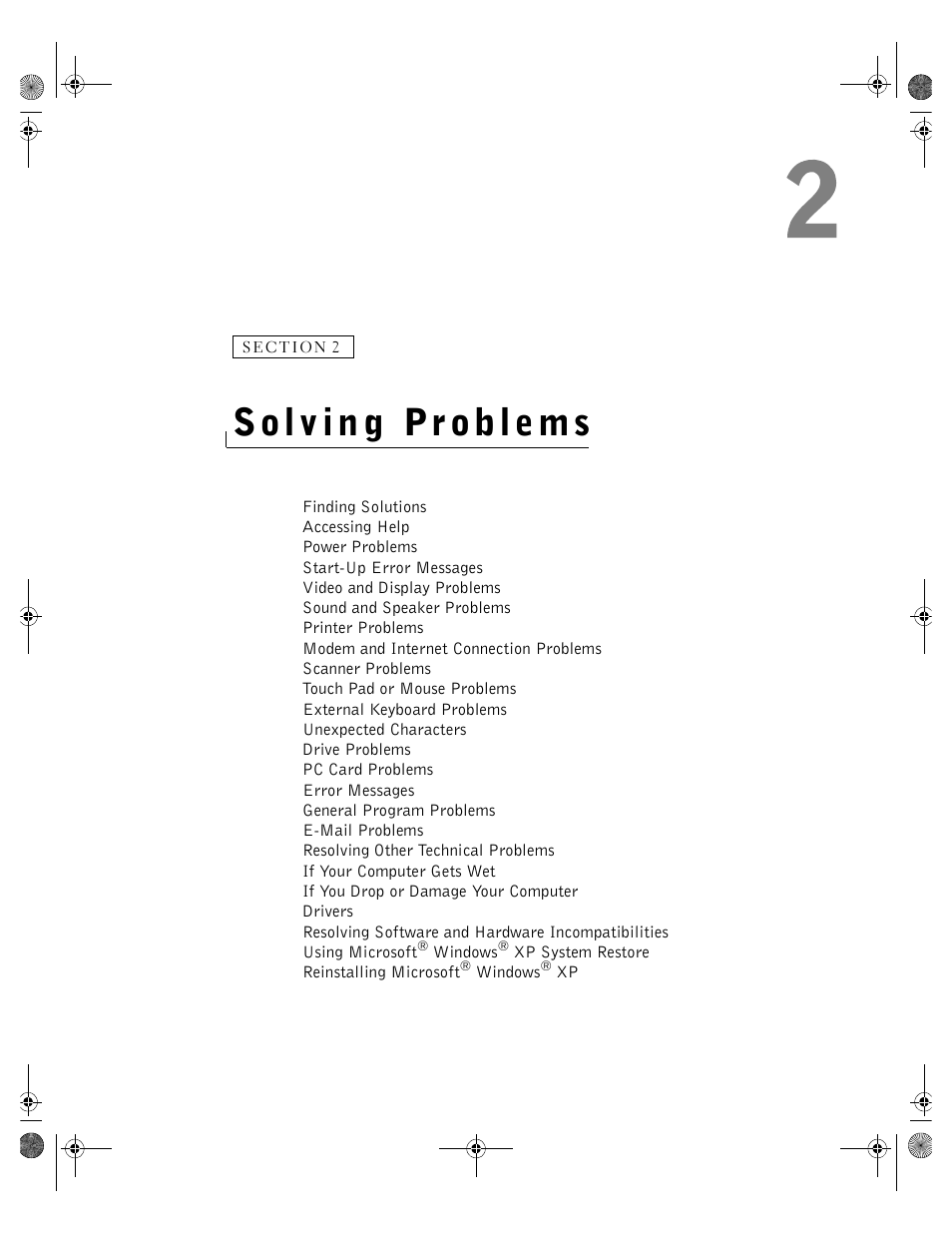 Solving problems, 2 solving problems | Dell Inspiron 8200 User Manual | Page 69 / 162