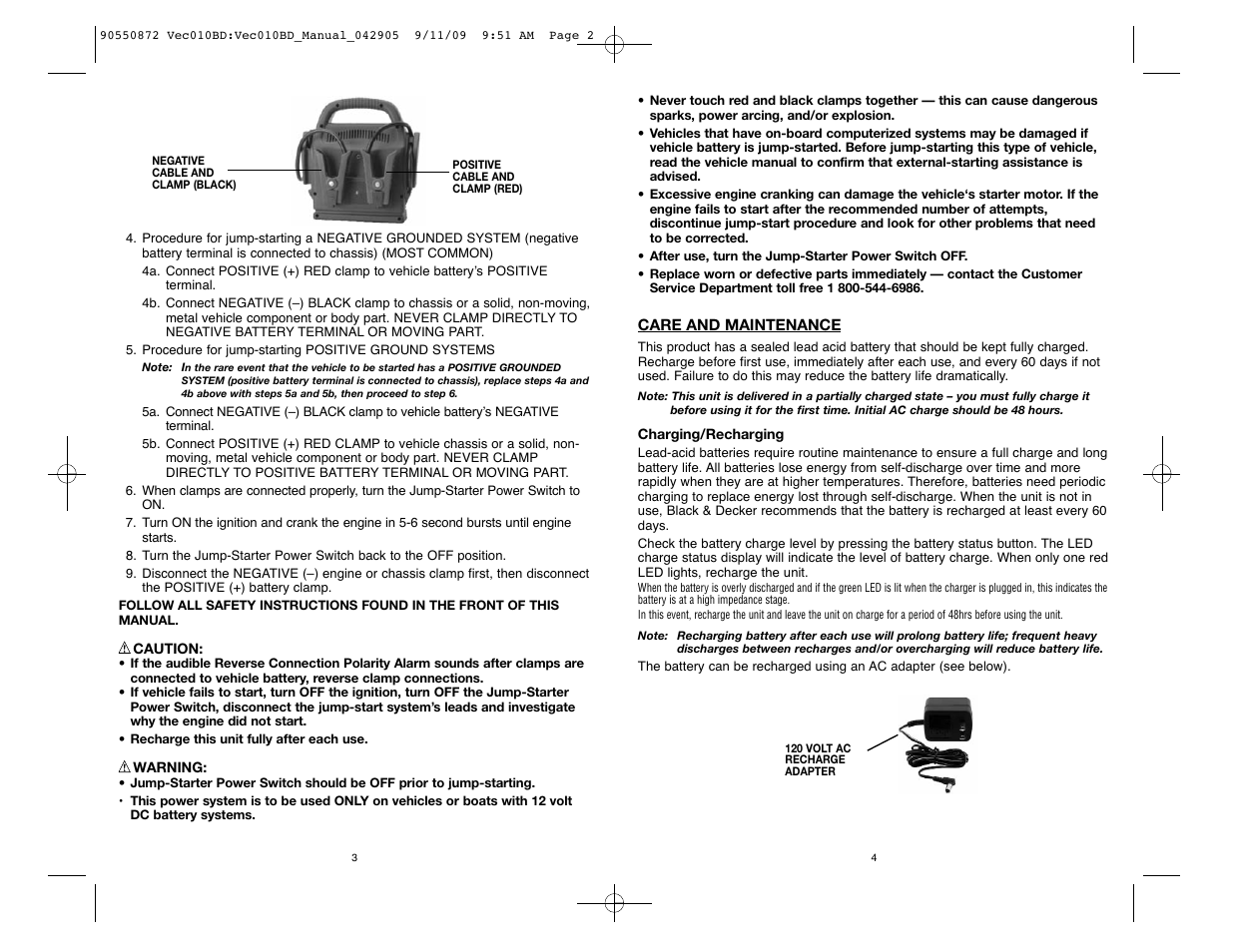 Black & Decker Start-It 90550872 User Manual | Page 4 / 10