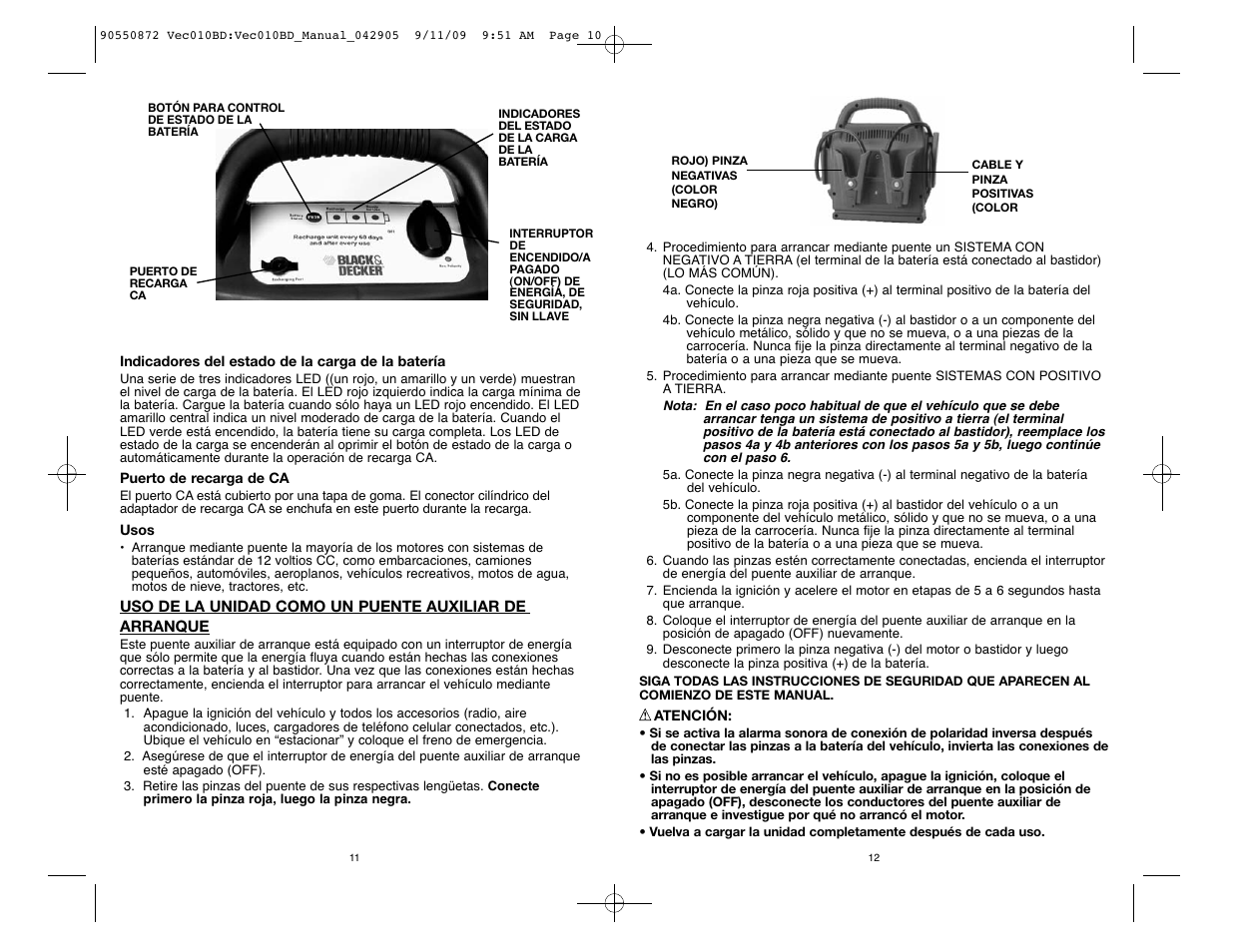 Black & Decker Start-It 90550872 User Manual | Page 8 / 10