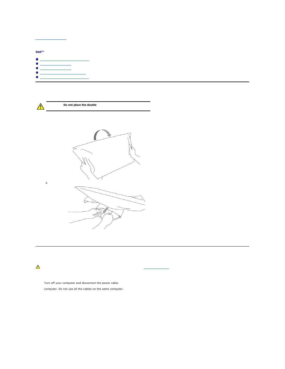 Setting up the monitor, Connecting the blue vga cable | Dell SP2309WFP Monitor User Manual | Page 28 / 36