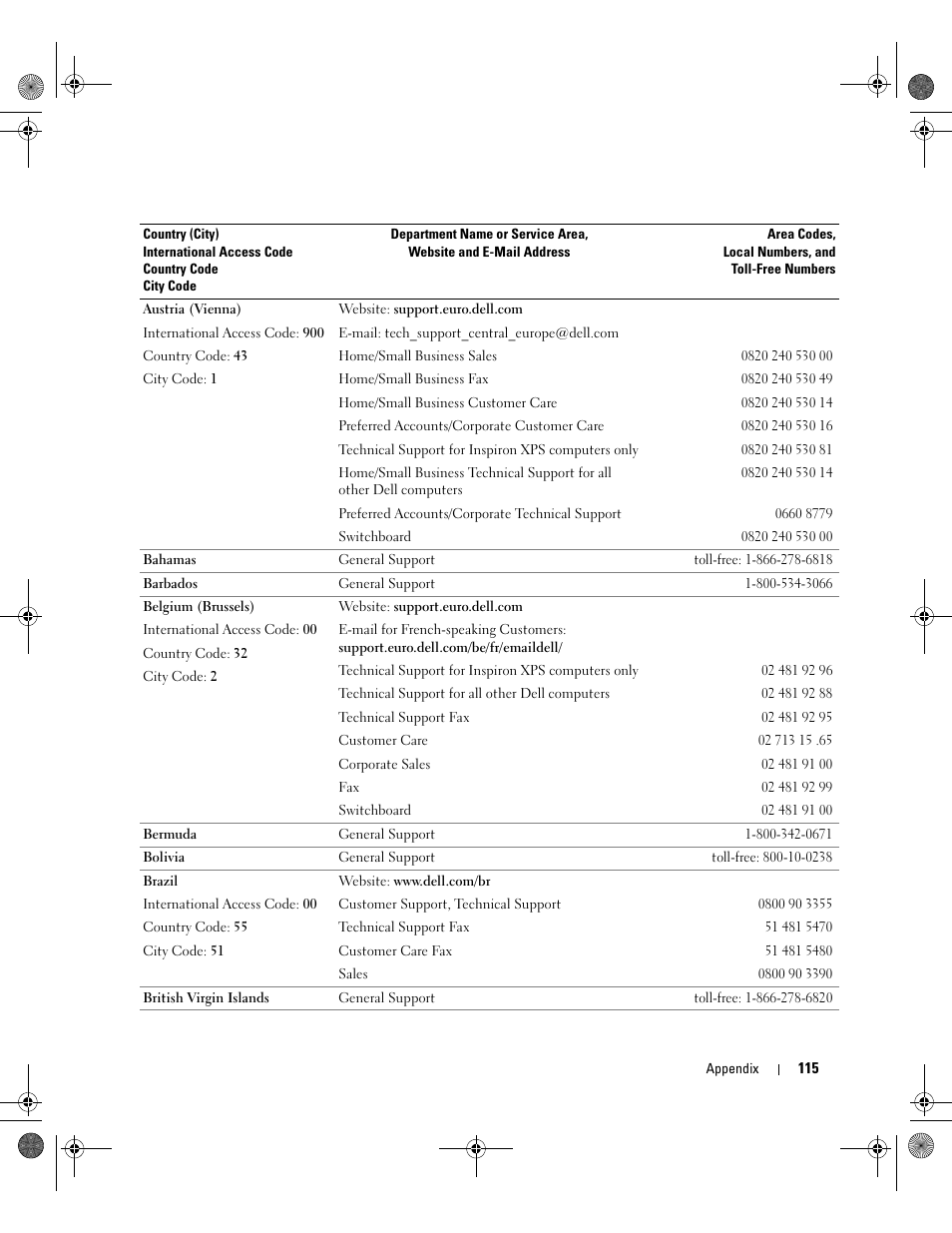 Dell Inspiron XPS Gen 2 User Manual | Page 115 / 134