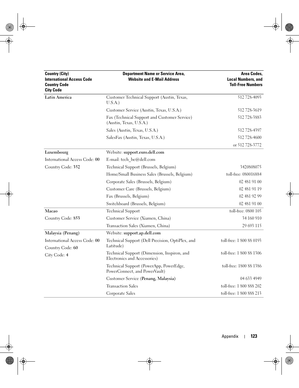 Dell Inspiron XPS Gen 2 User Manual | Page 123 / 134