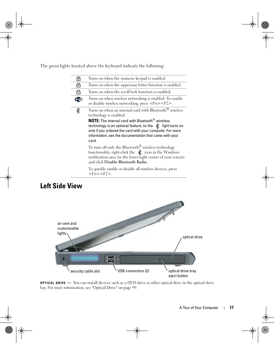 Left side view | Dell Inspiron XPS Gen 2 User Manual | Page 17 / 134