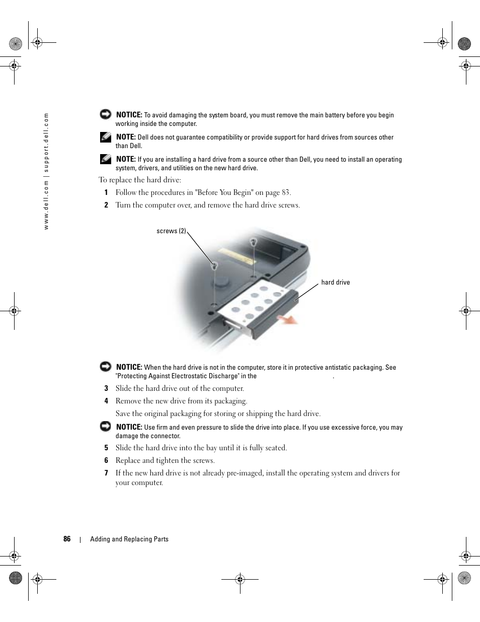 Dell Inspiron XPS Gen 2 User Manual | Page 86 / 134