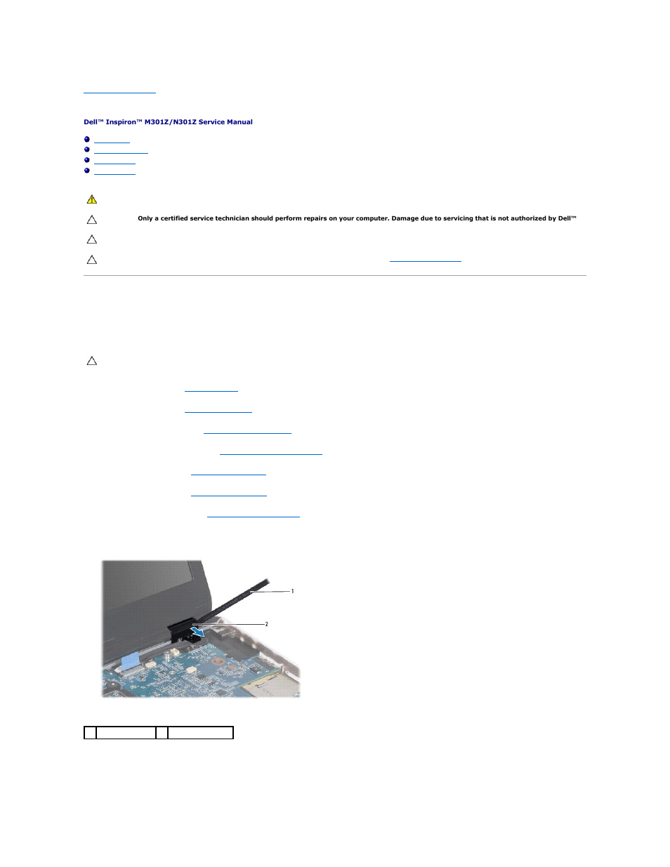 Display, Hinge caps, Removing the hinge caps | Replacing the hinge caps | Dell Inspiron 13z (N301z, Mid 2010) User Manual | Page 19 / 52