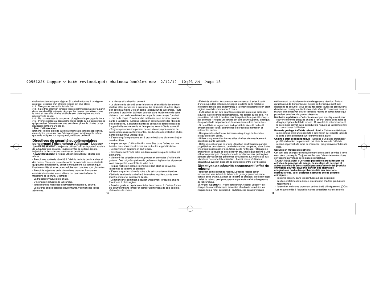 Black & Decker Alligator NLP1800 User Manual | Page 10 / 24
