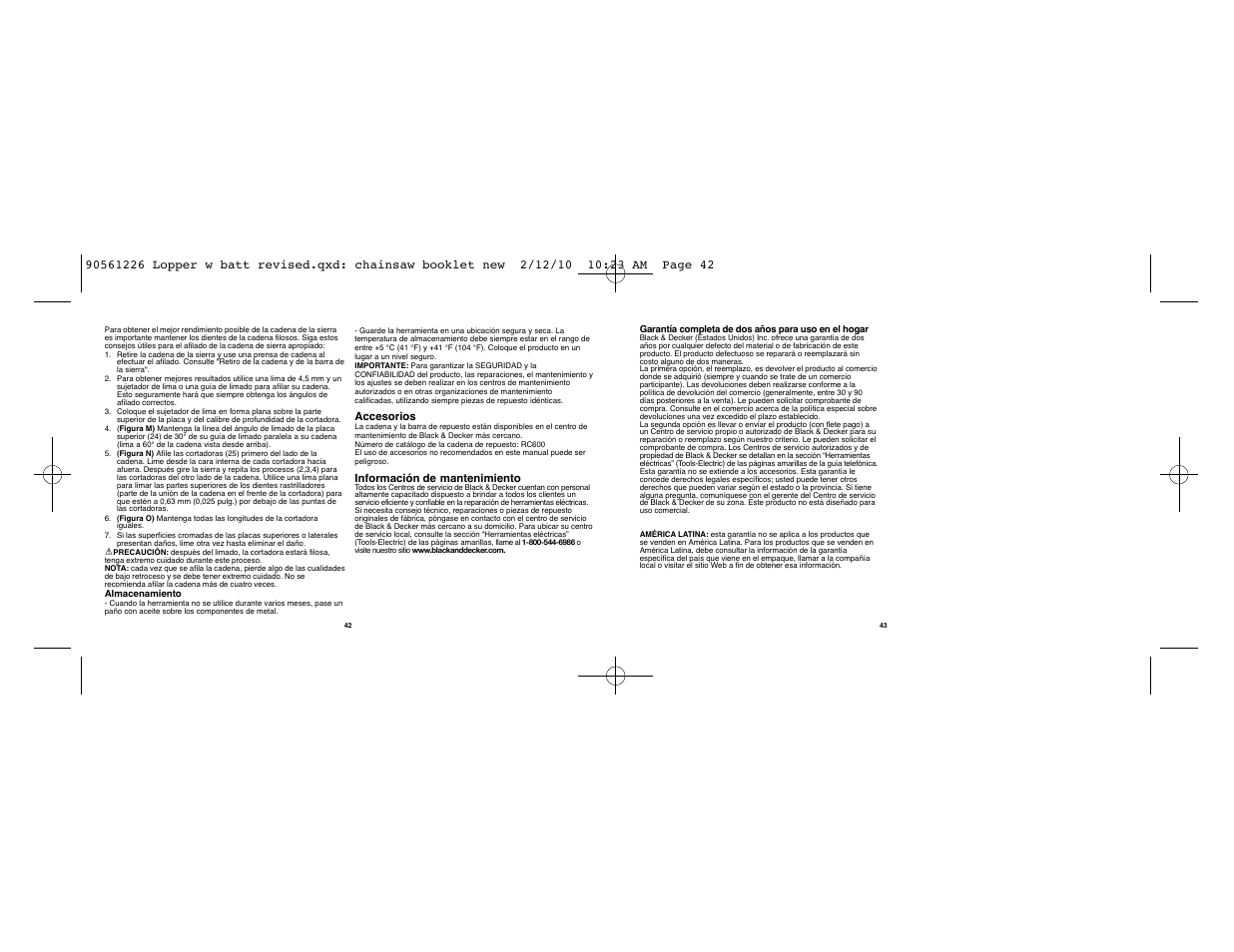 Black & Decker Alligator NLP1800 User Manual | Page 22 / 24