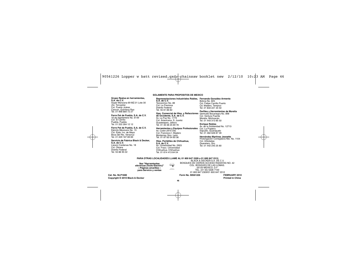 Si funciona… y funciona muy bien | Black & Decker Alligator NLP1800 User Manual | Page 24 / 24