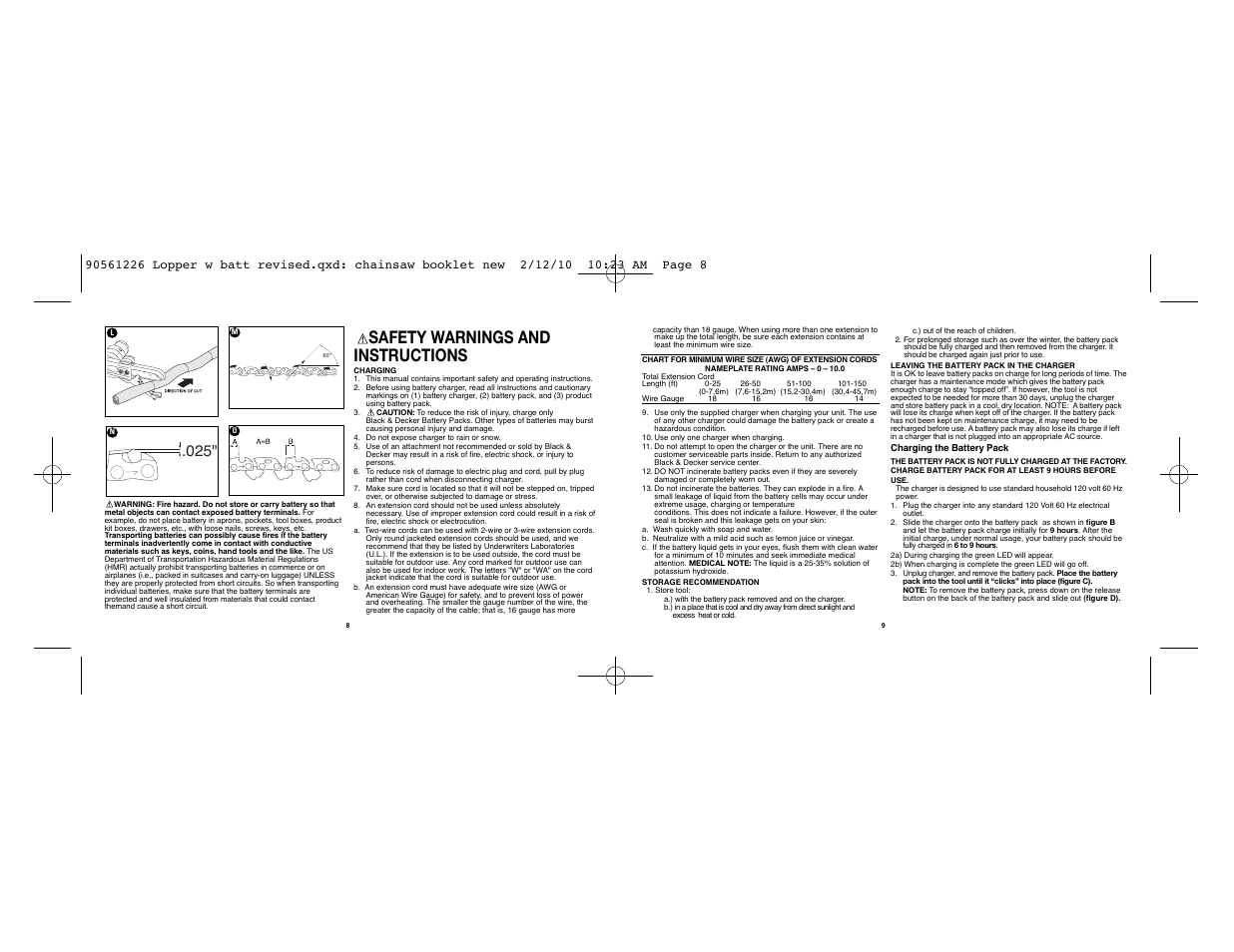 Safety warnings and instructions | Black & Decker Alligator NLP1800 User Manual | Page 5 / 24