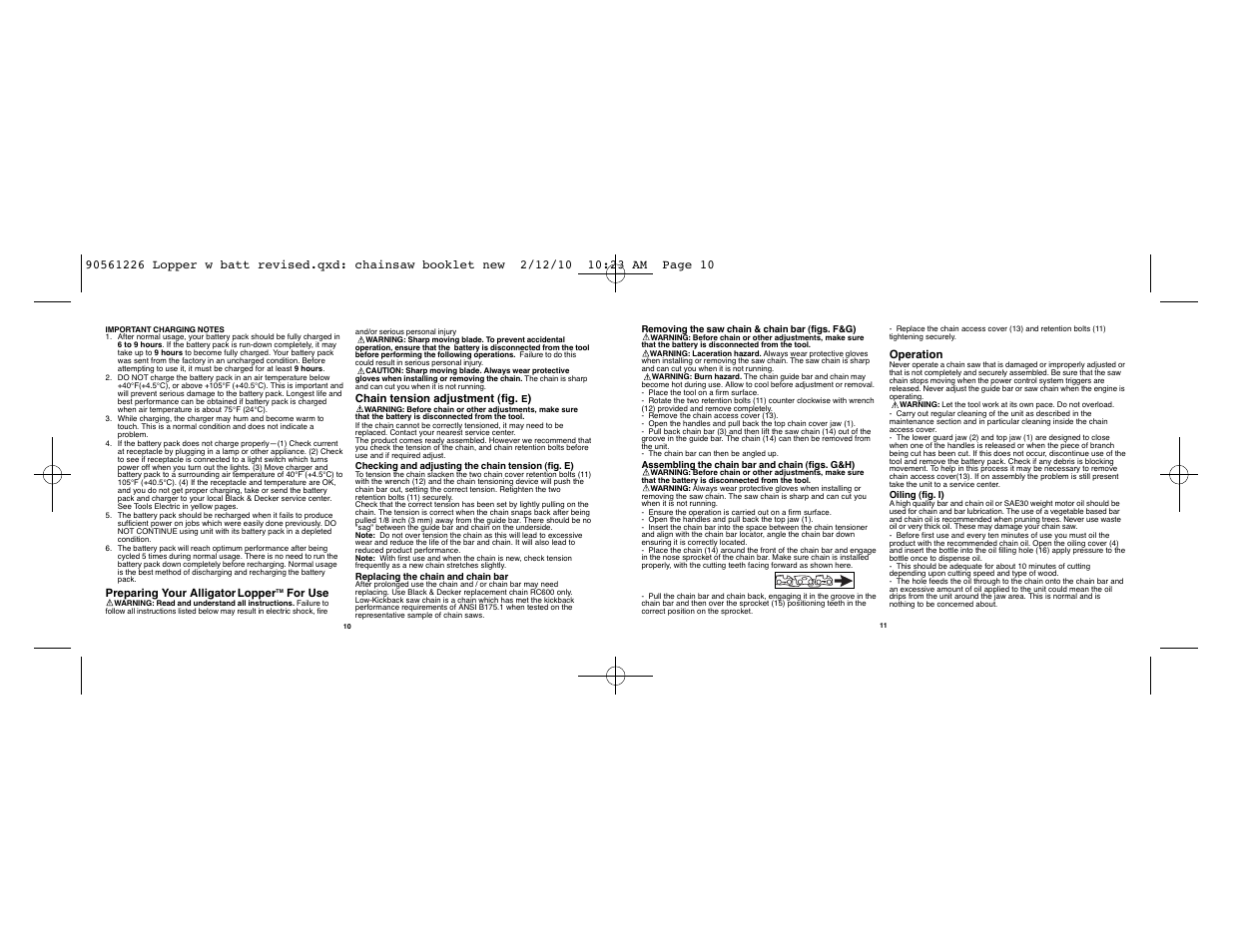 Black & Decker Alligator NLP1800 User Manual | Page 6 / 24