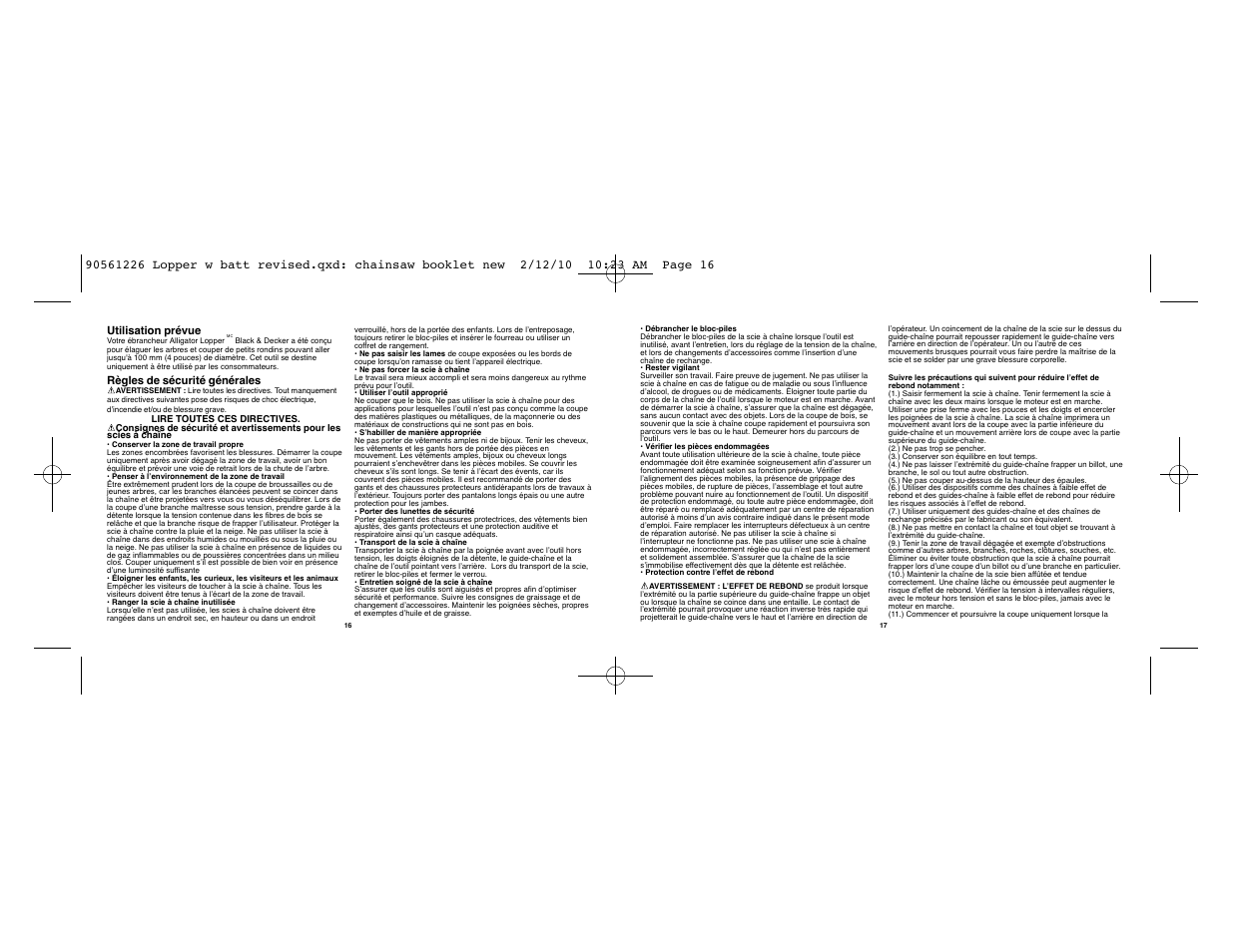 Black & Decker Alligator NLP1800 User Manual | Page 9 / 24