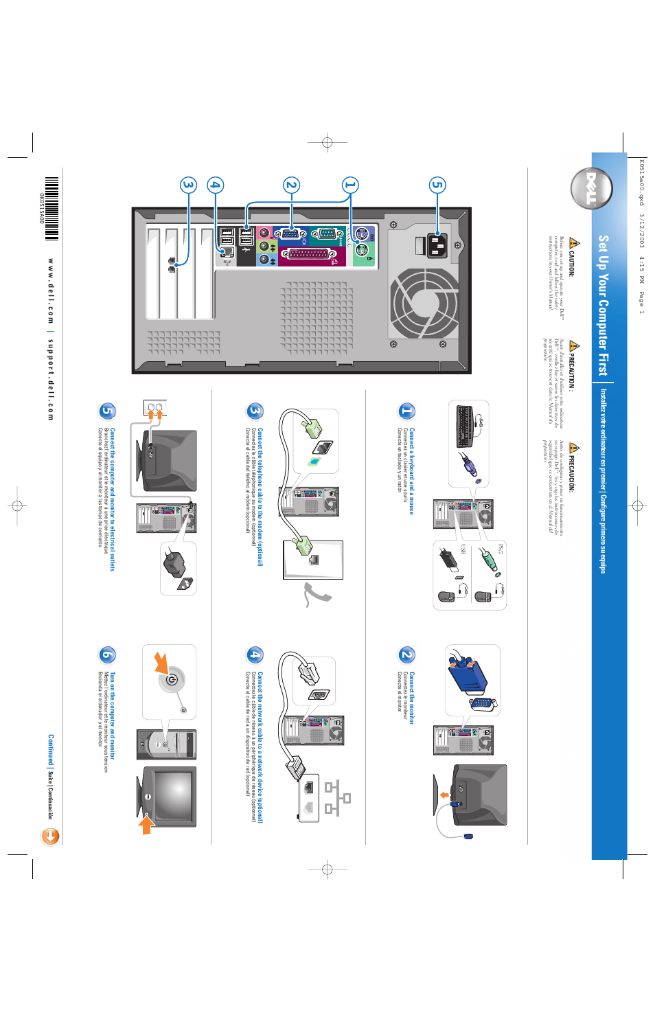 Dell Dimension 2350 User Manual | 2 pages