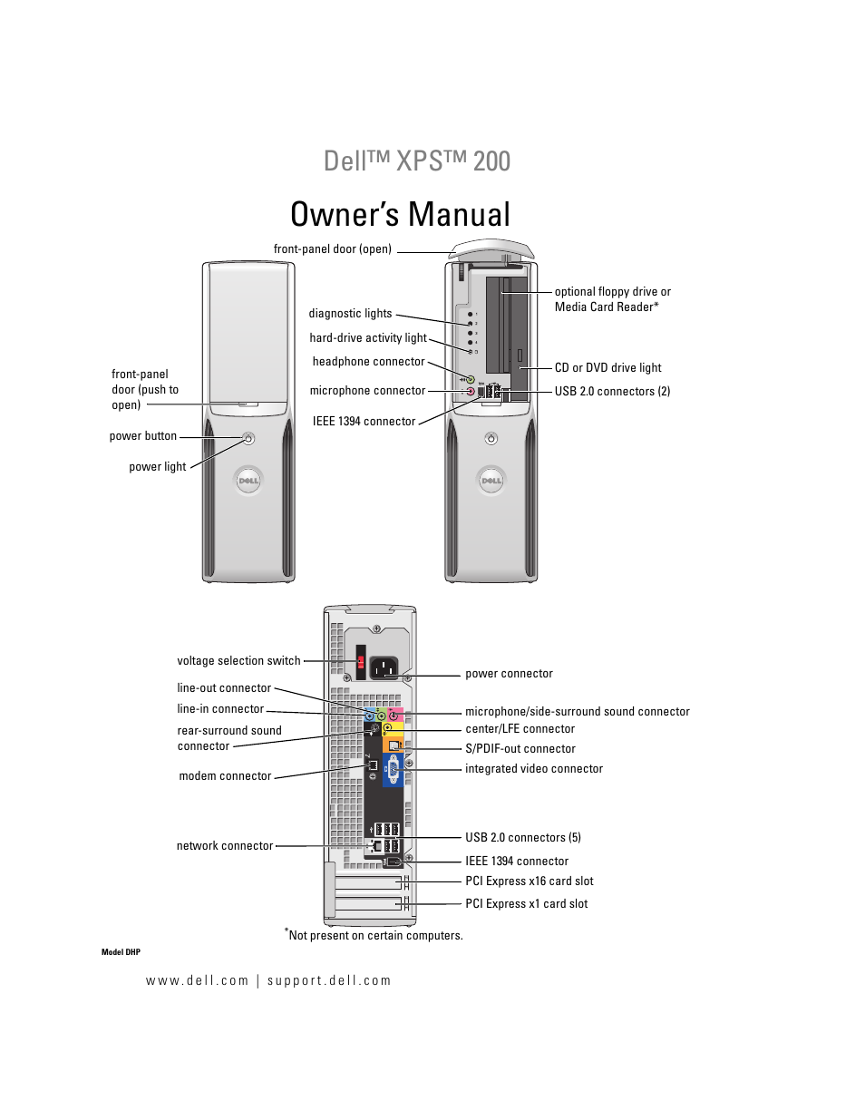 Dell XPS 200 User Manual | 132 pages