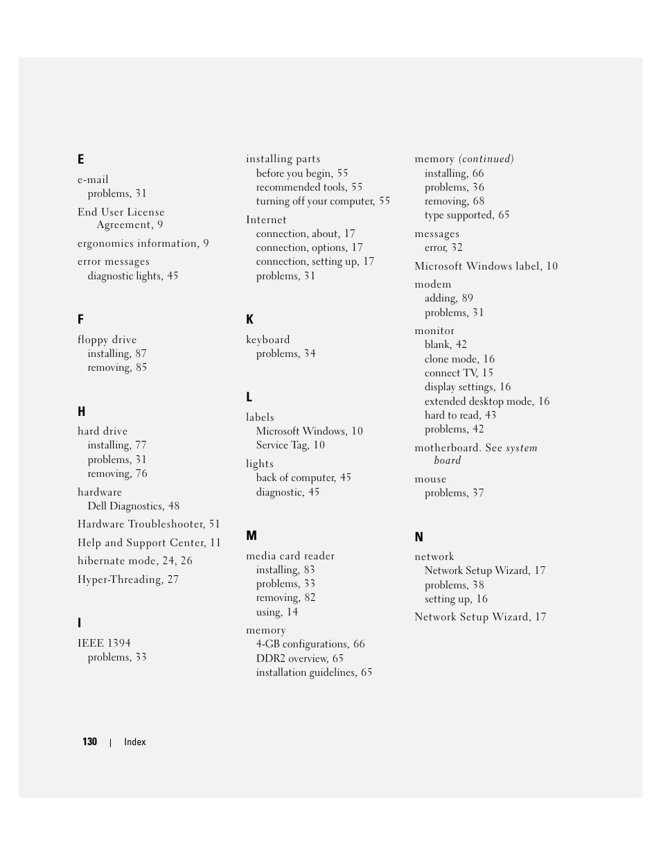 Dell XPS 200 User Manual | Page 130 / 132