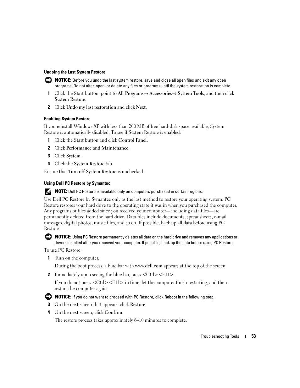 Dell XPS 200 User Manual | Page 53 / 132