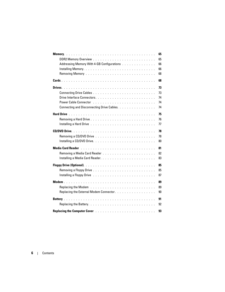 Dell XPS 200 User Manual | Page 6 / 132