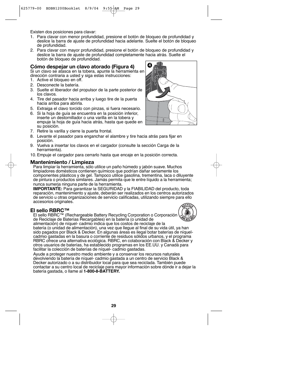 Black & Decker BDBN1200 User Manual | Page 29 / 33